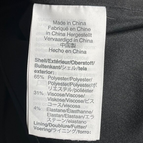 J. Crew Factory Classic Work Blazer Black Womens 6 Careerwear 2 Button Front - Picture 6 of 12